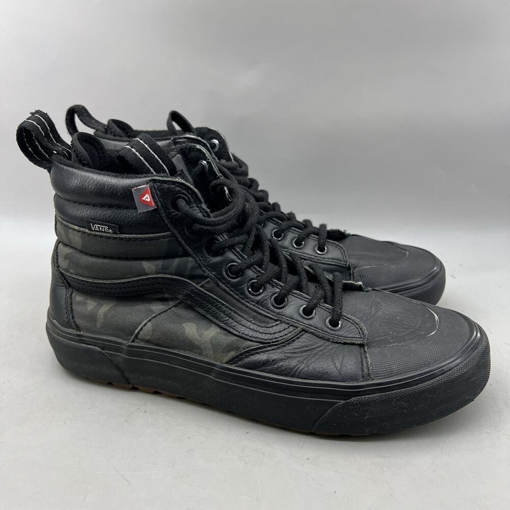 Vans Sk8-Hi MTE 2.0 DX Skate Shoes Men Size 9 Black Camo Winter High Top Sneaker